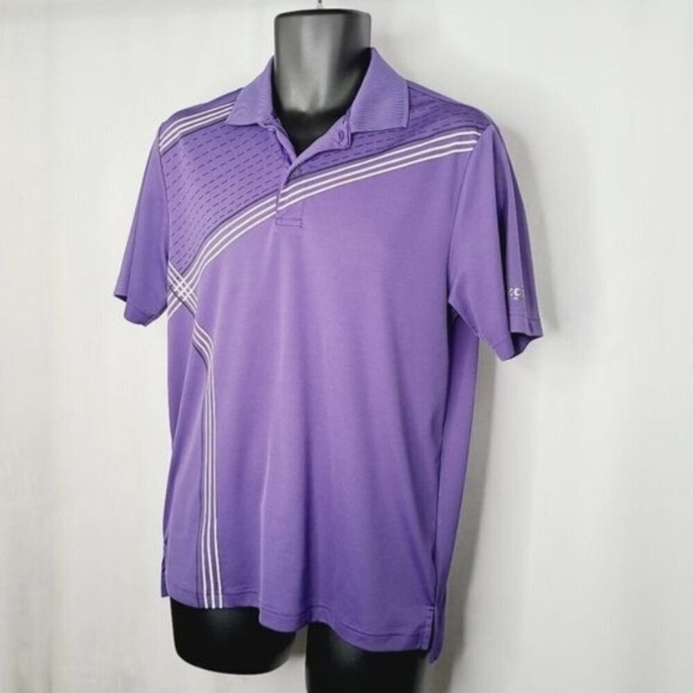 Izod Asymmetrical Striped Xtreme Function Polo - image 1